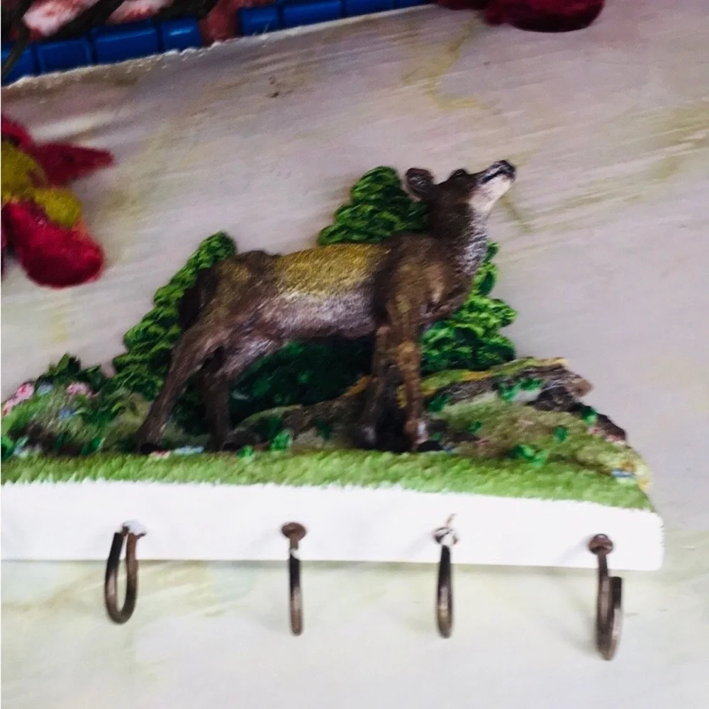 Vintage Doe  Wall Hook Rack for Keys
